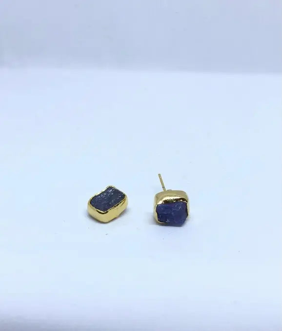 Single Raw Stone Studs