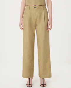 Annie Straight Loose Pant - Cream Yellow