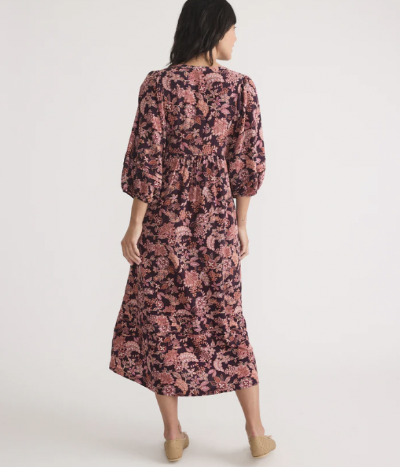 Lola Midi Dress - Warm Floral