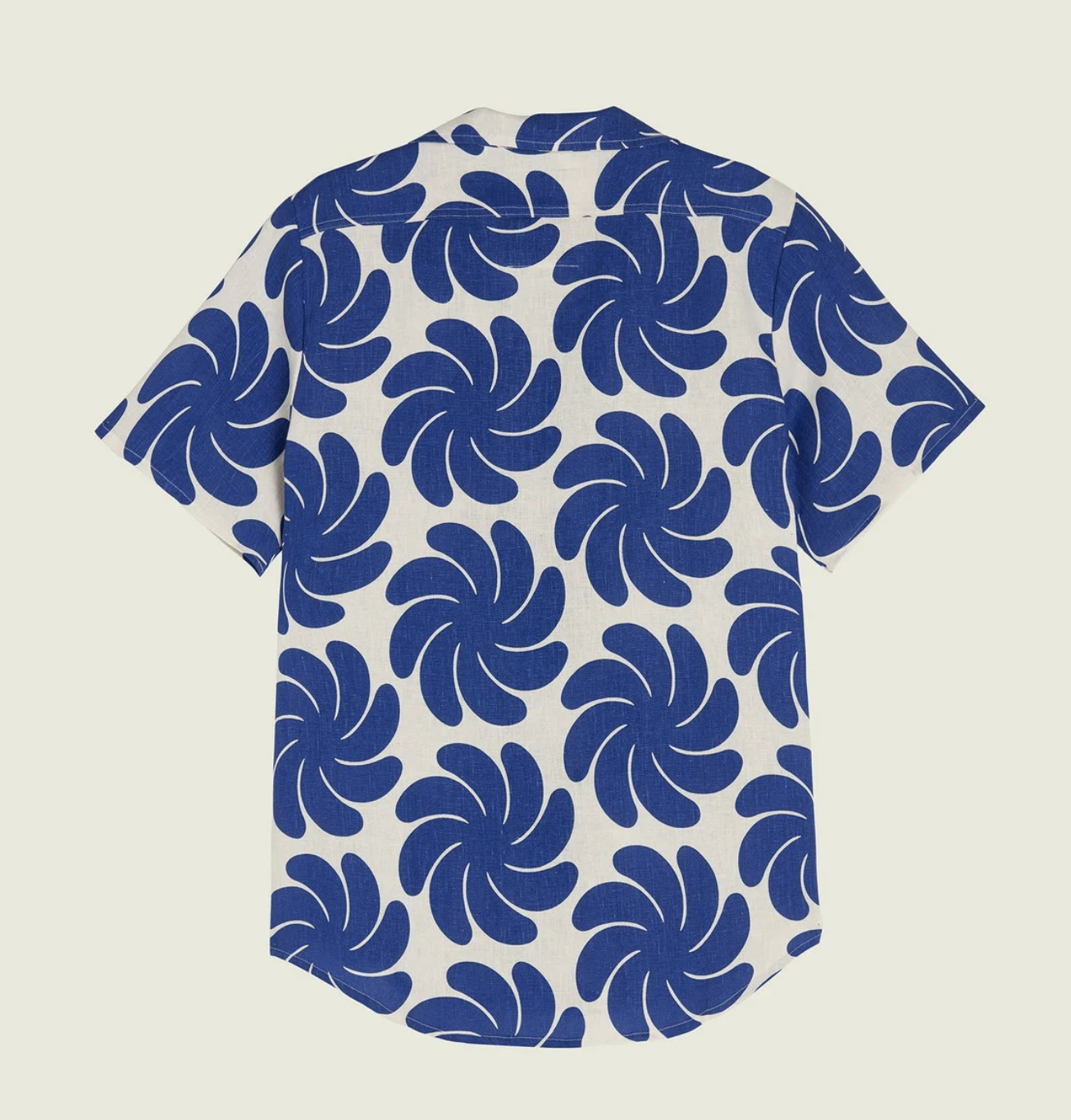 Nebula Cuba Linen Shirt - Blue/White