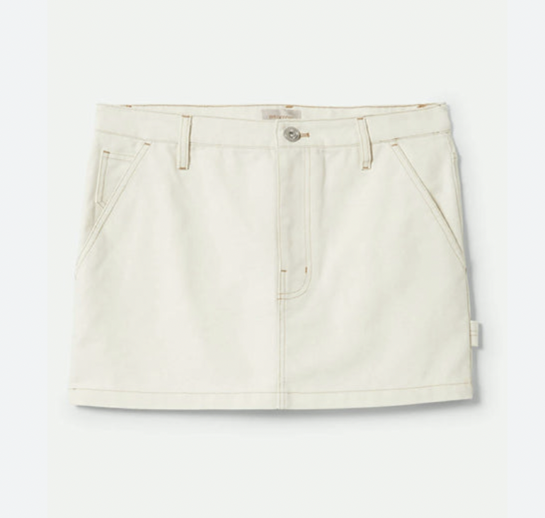 Essex Painter Mini Skirt - Egret White