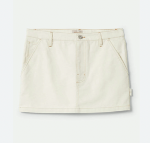 Essex Painter Mini Skirt - Egret White