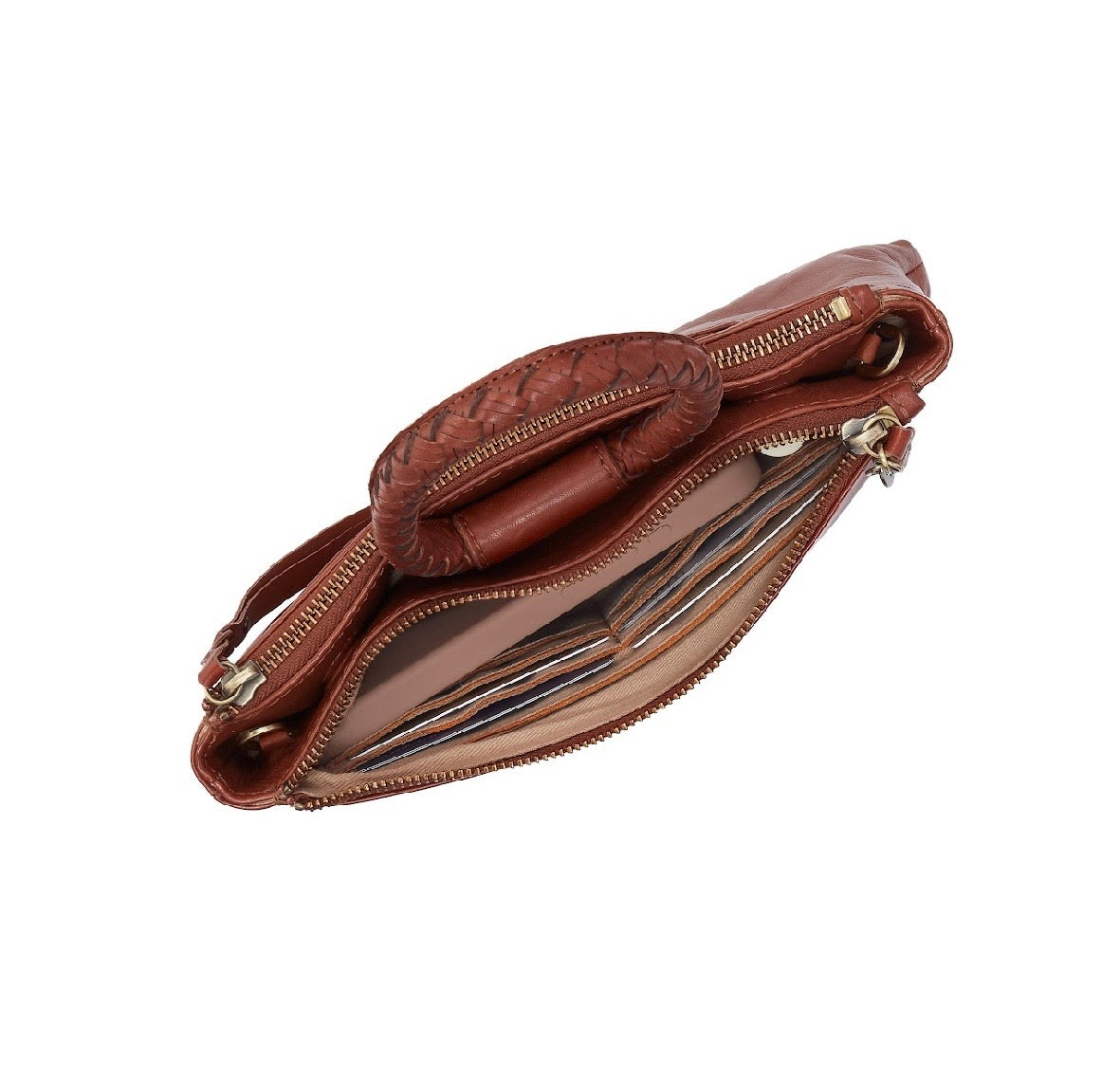 Kindling Brown Sable Crossbody - Washed Leather