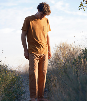 Hemp Pocket Tee - Almond