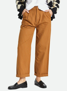 Victory Trouser Pant - Washed Copper Pinstripe