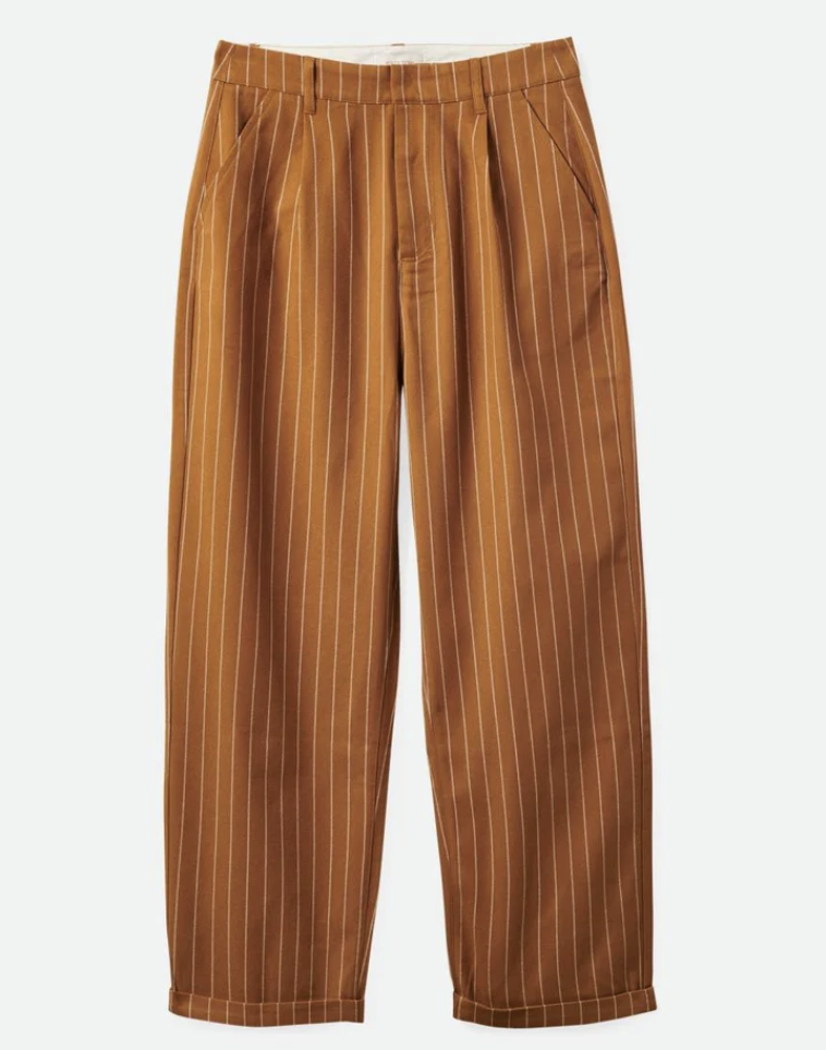 Victory Trouser Pant - Washed Copper Pinstripe