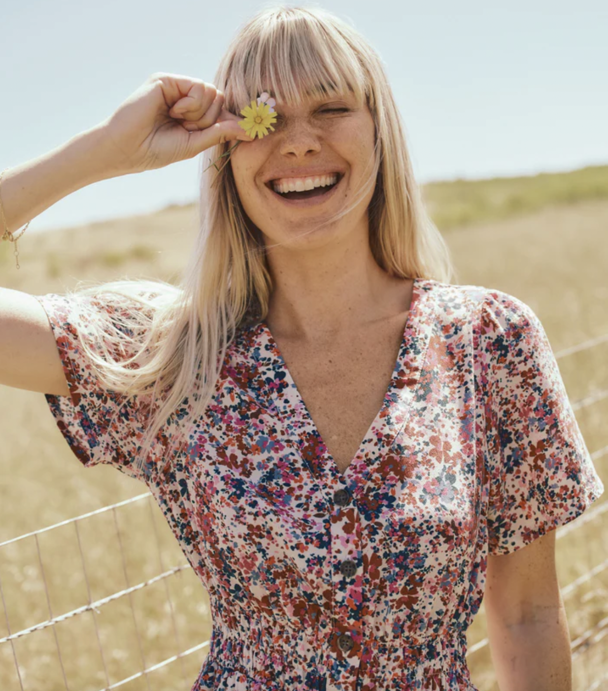 Annika Midi Dress - Ditsy Floral