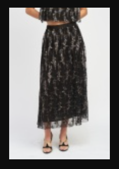 Sync Midi Skirt - Black