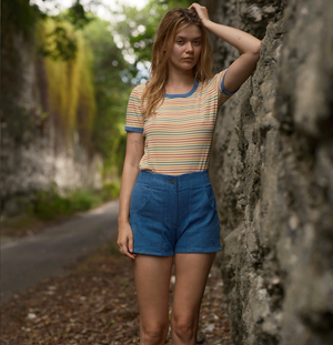 Ringer Tee - Red/Gold/Green