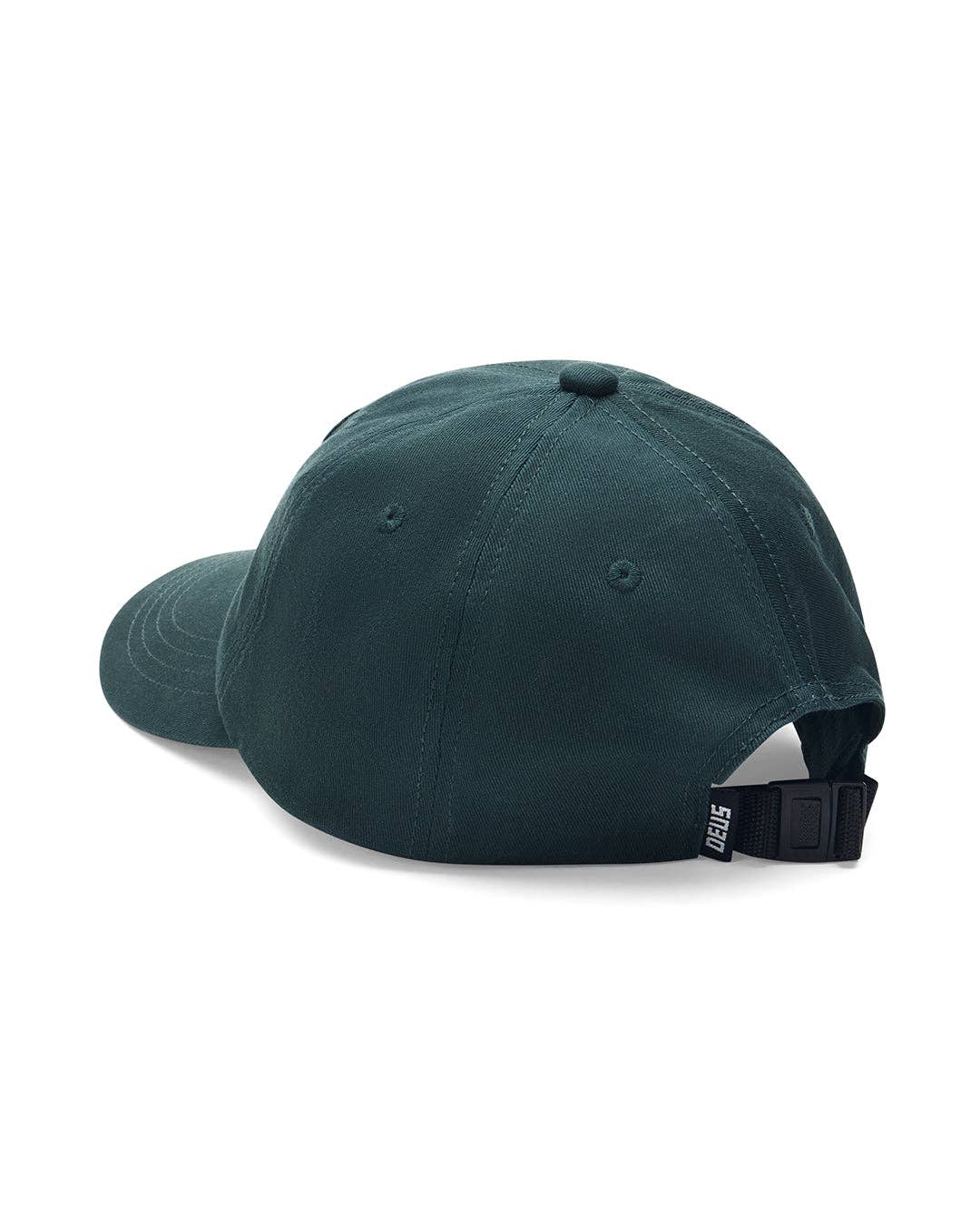 Green baseball cap on a white background