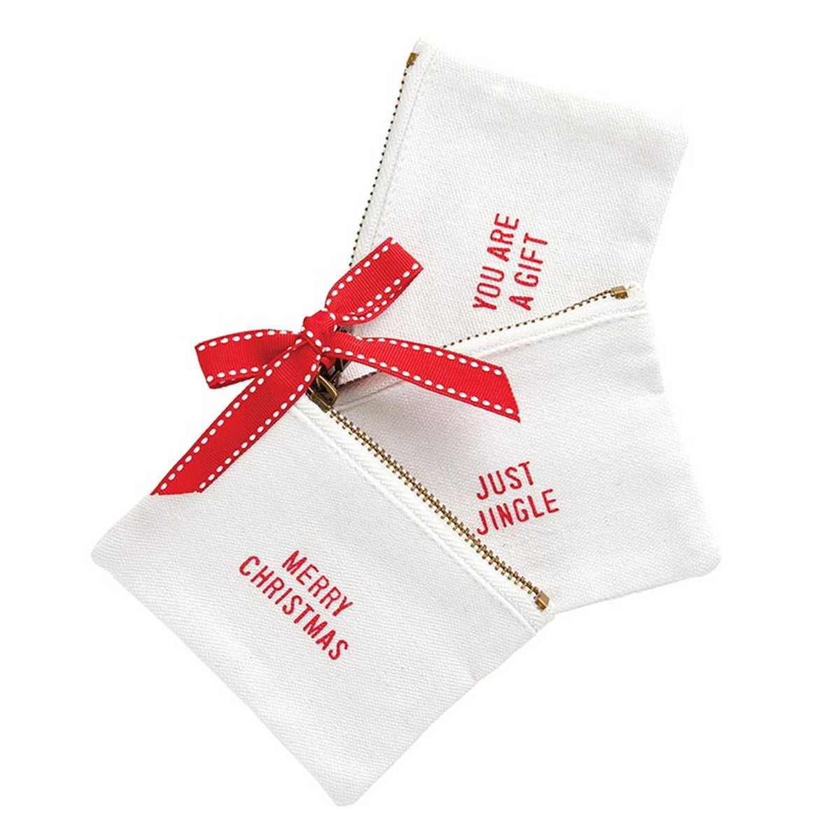 Merry Christmas Gift Card Pouches - - Set of 3