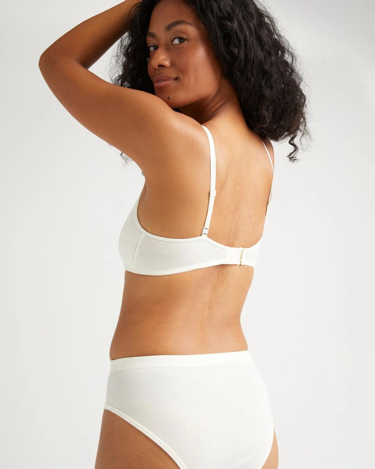 Women's Stretch T-Shirt Bralette - Bone