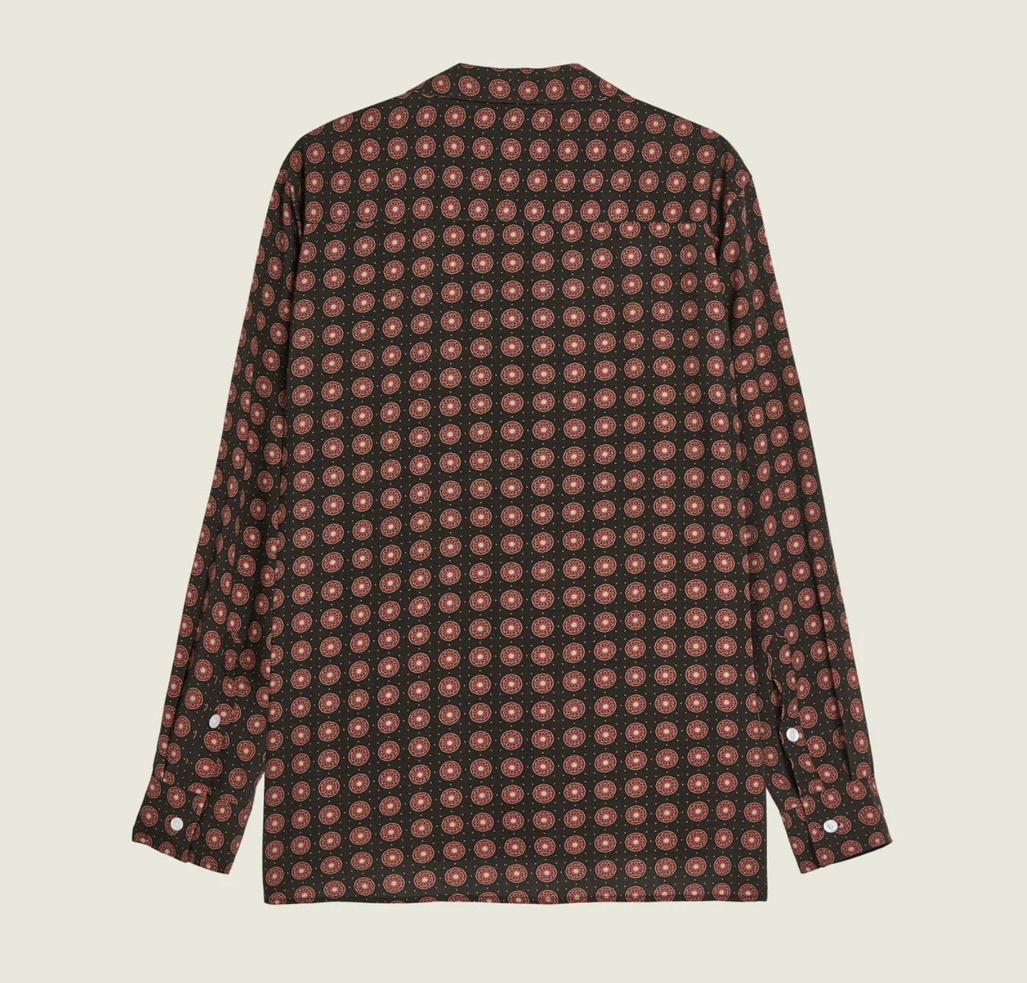 Coffee Lumo Viscose Shirt - Brown