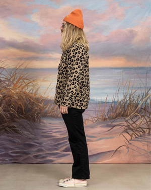 Leopard Sherpa Overshirt