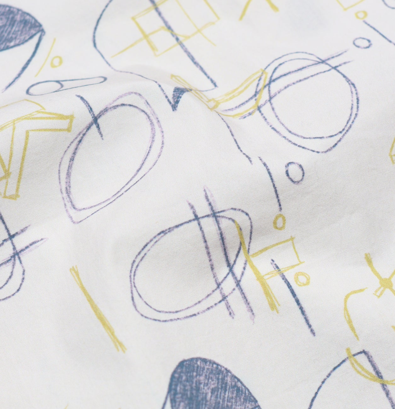 Day Shirt - White Hand Sketch Print