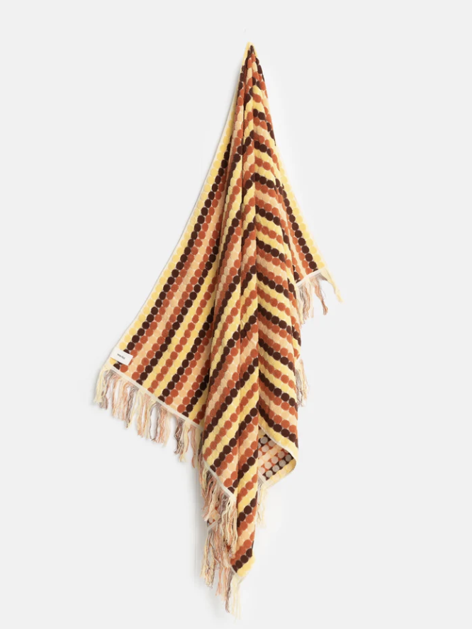 Vacation Stripe Towel - Burnt Orange