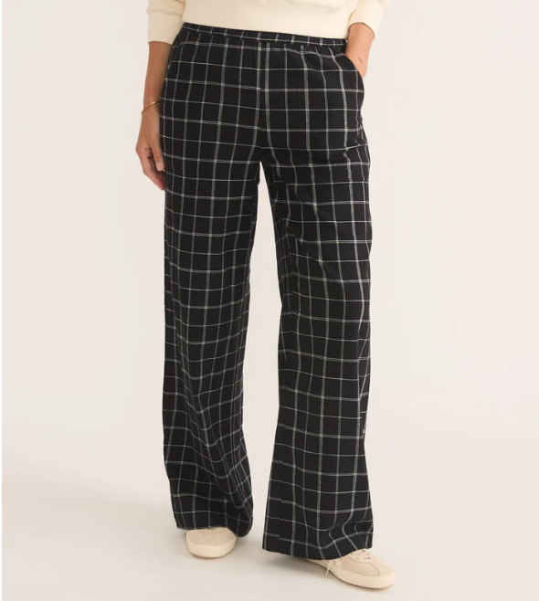 Allison Trouser - Black/White Check