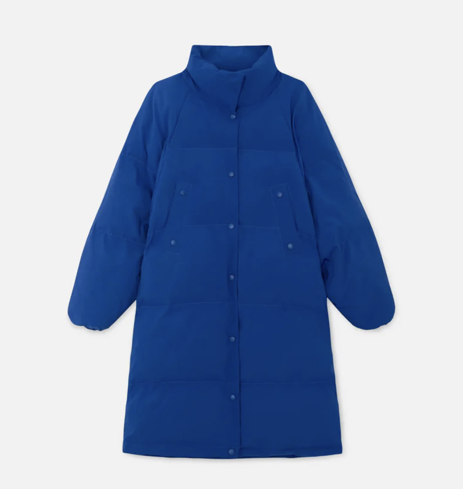 Oversized Down Jacket - Blue