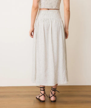 Jade Button Through Skirt