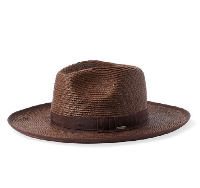 Reno Straw Fedora - Coffee