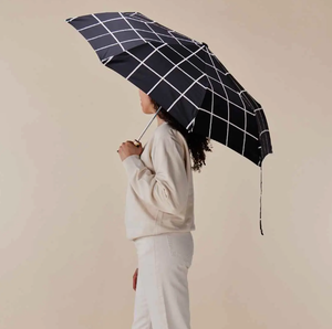 Duckhead Compact Mini Umbrella - Black Grid