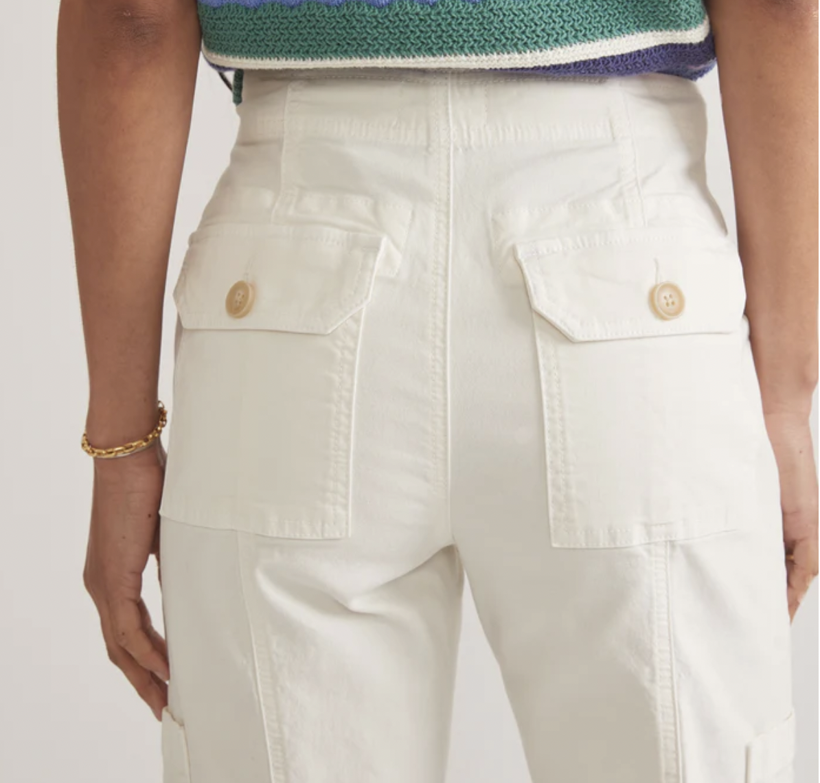 Aria Utility Pant - White