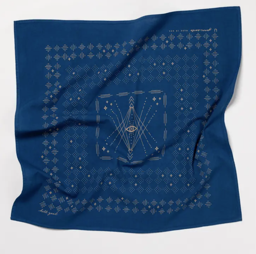 "Hell Yeah" Bandana - Navy