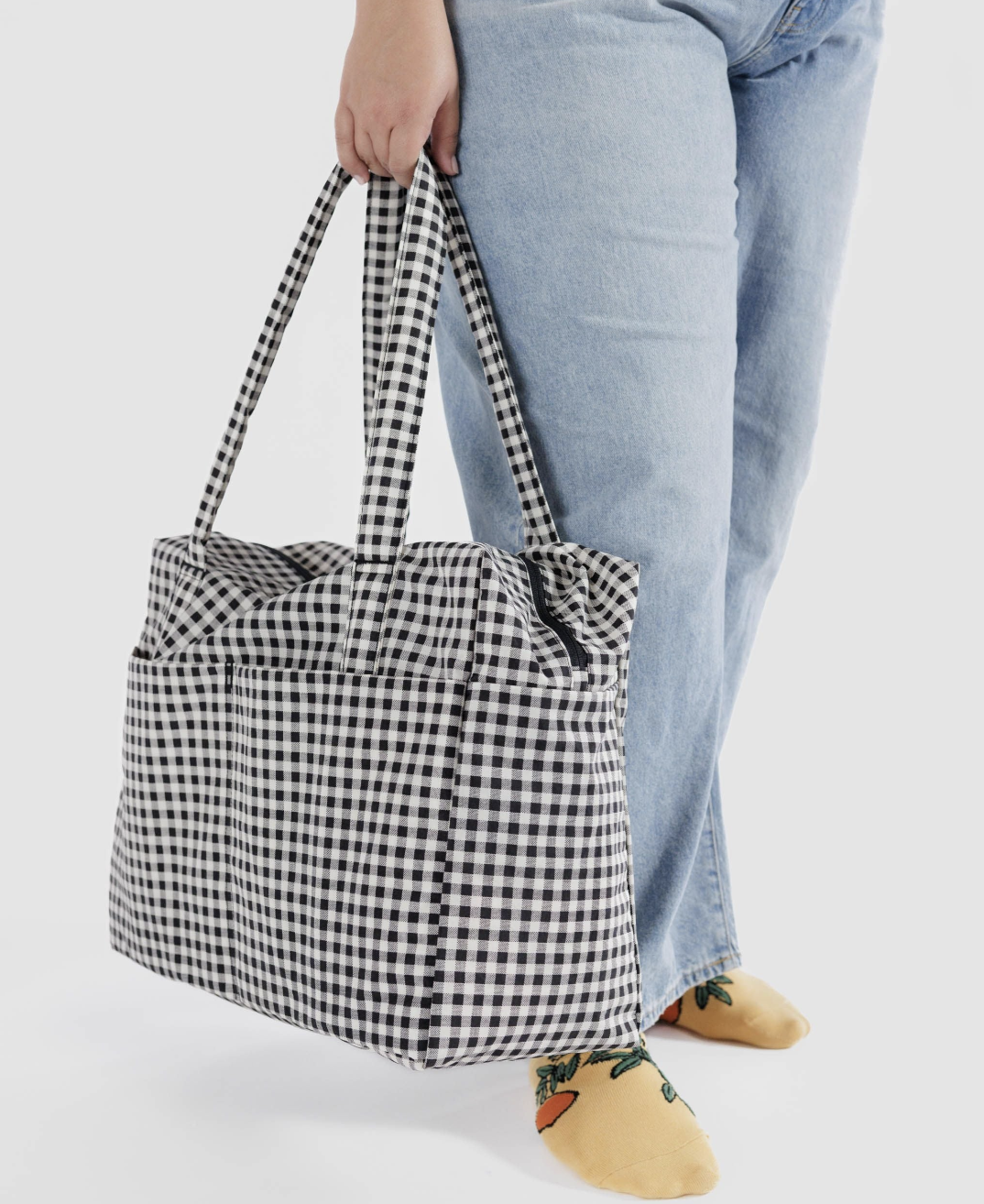 Cloud Carry-On - Black & White Gingham