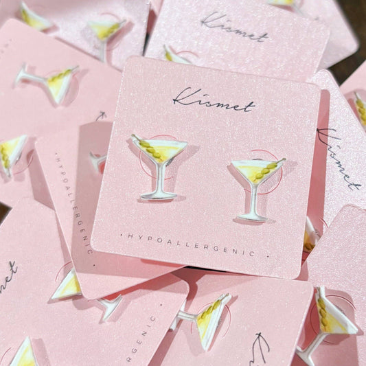 Martini Stud Earrings