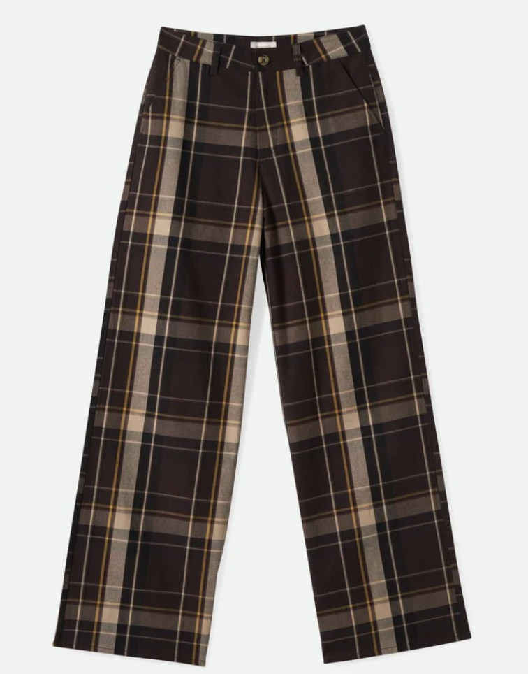 Victory Wide Leg Pant - Seal Brown/Bright Gold