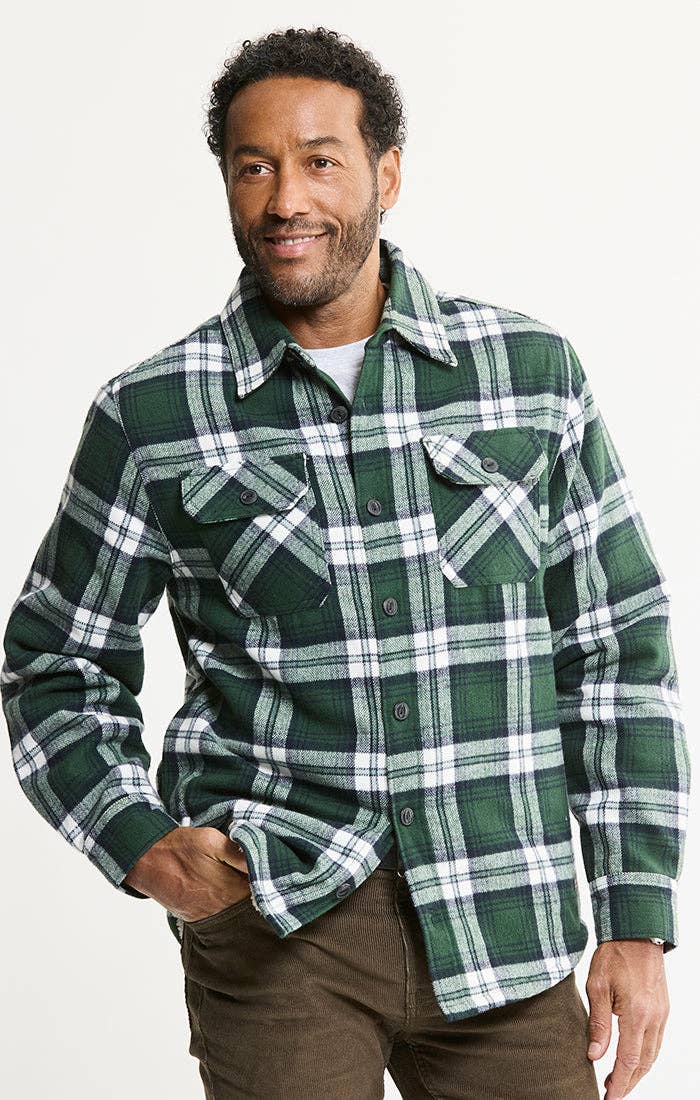 Sherpa Lined Flannel Shirt Jacket - JACHS NY