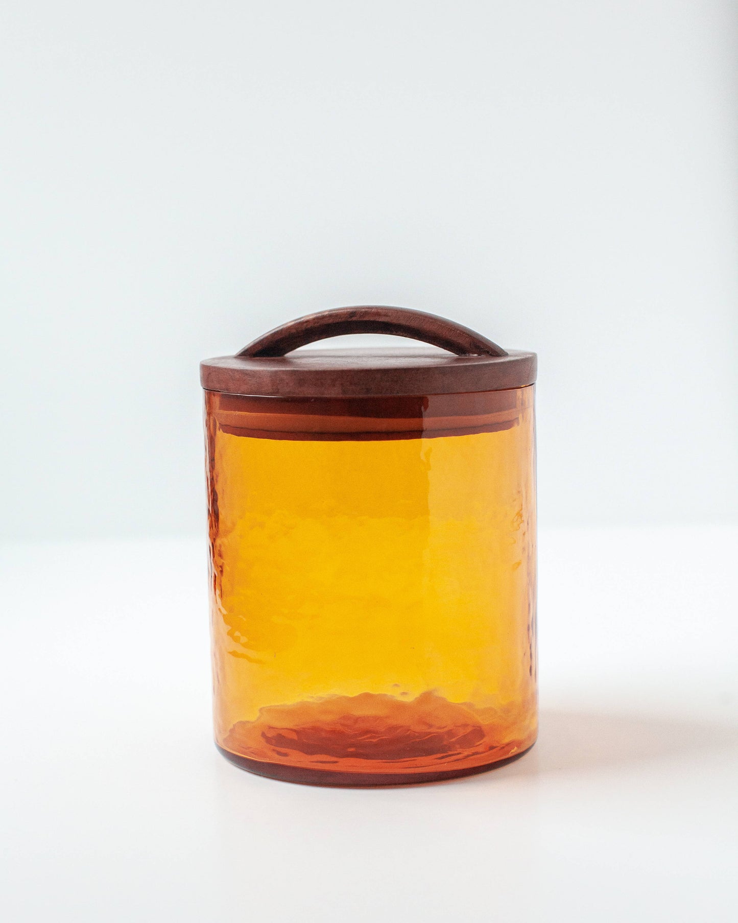 Elevate Your Space Handblown Hammered Glass Canisters