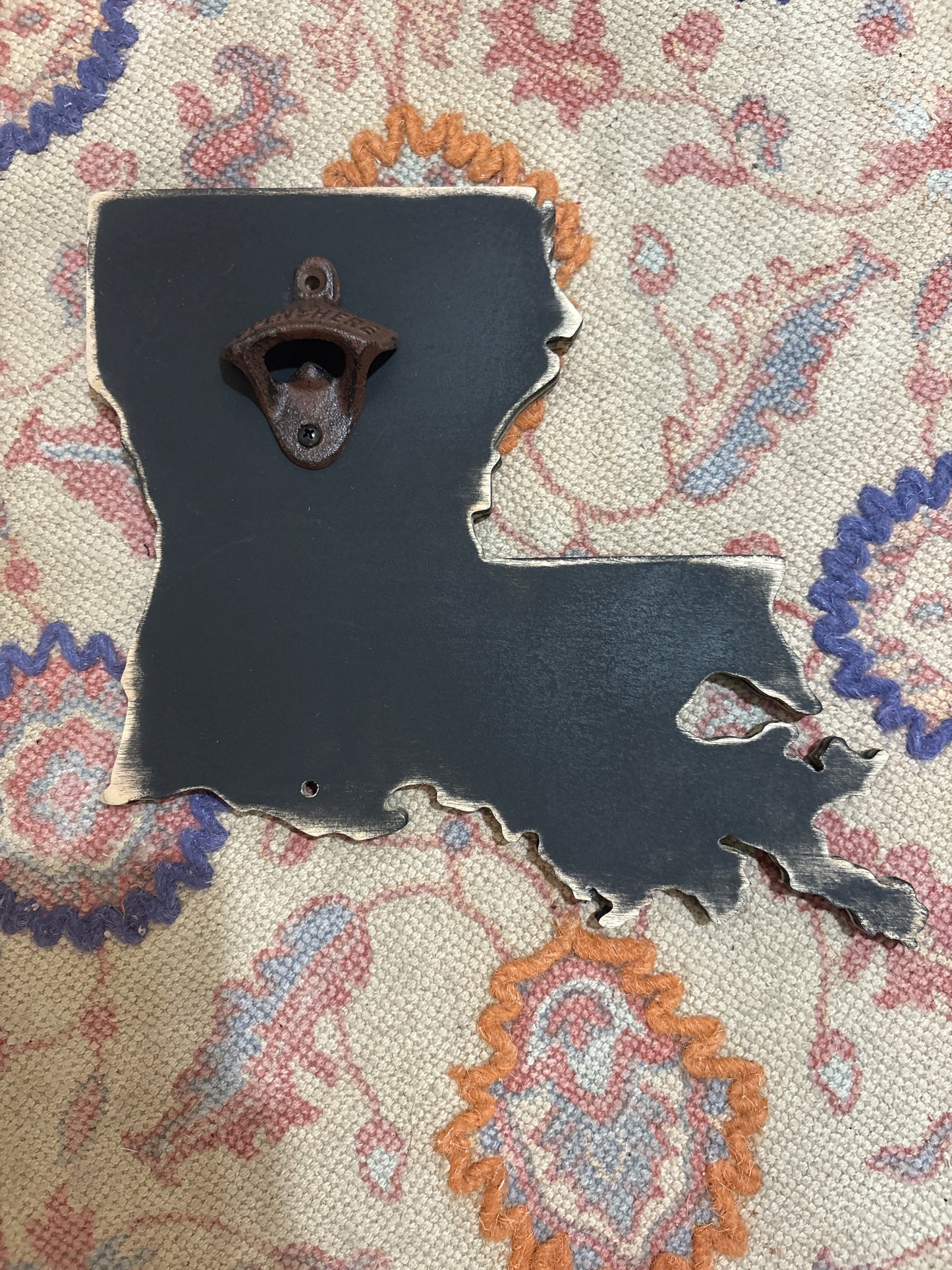 Louisiana Chalkboard Wooden Bottle Opener