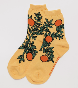 Crew Socks - Orange Tree