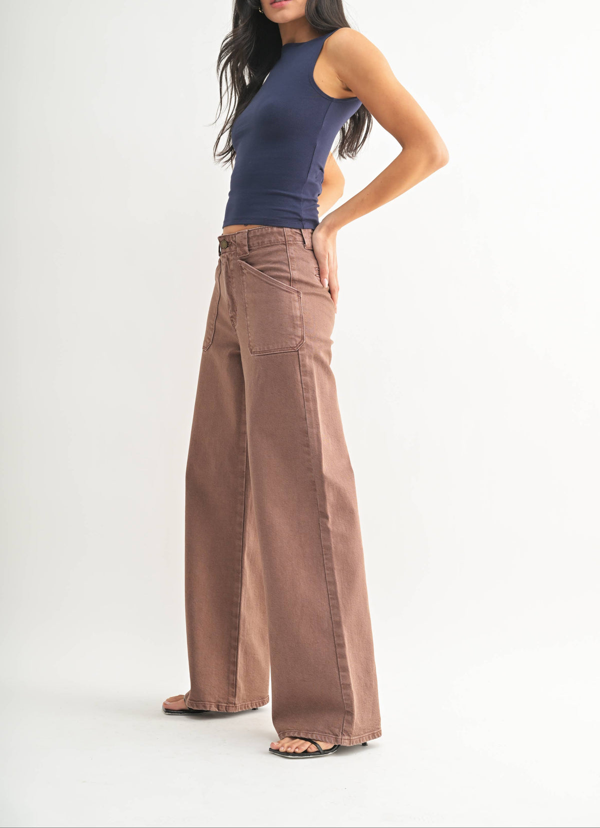 Vintage Brown Patch Pocket Jean