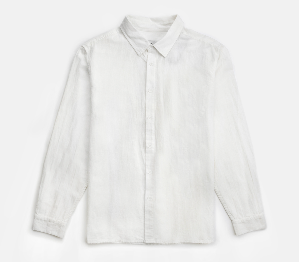 Classic Linen L/S Shirt - White