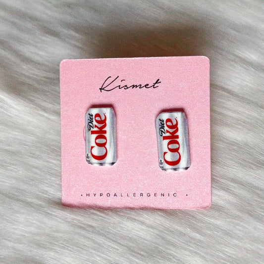 Diet Coke Girlie Stud Earrings