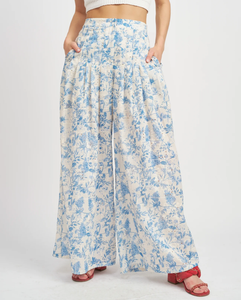 Davina Pants - Blue/White