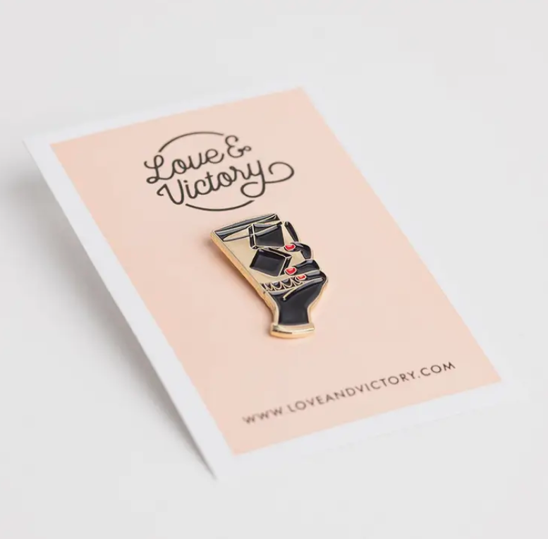 Woman with Whiskey Pin