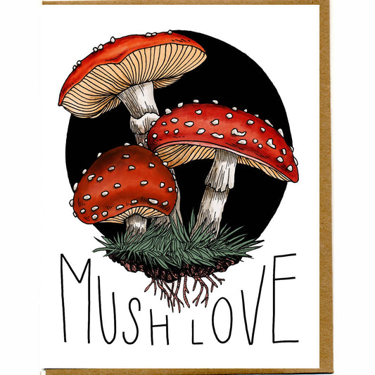 Toadstool greeting card