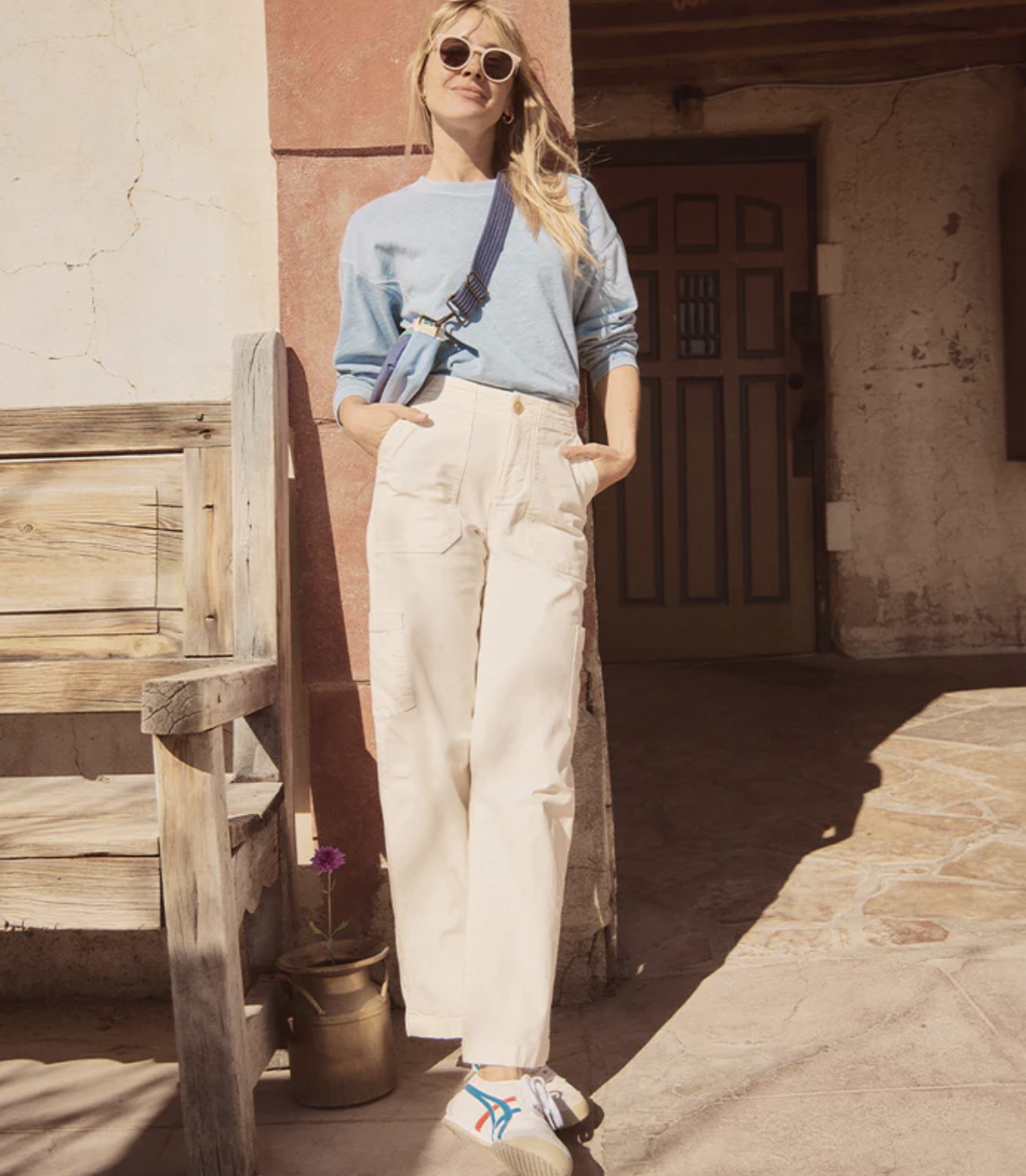 Aria Utility Pant - White