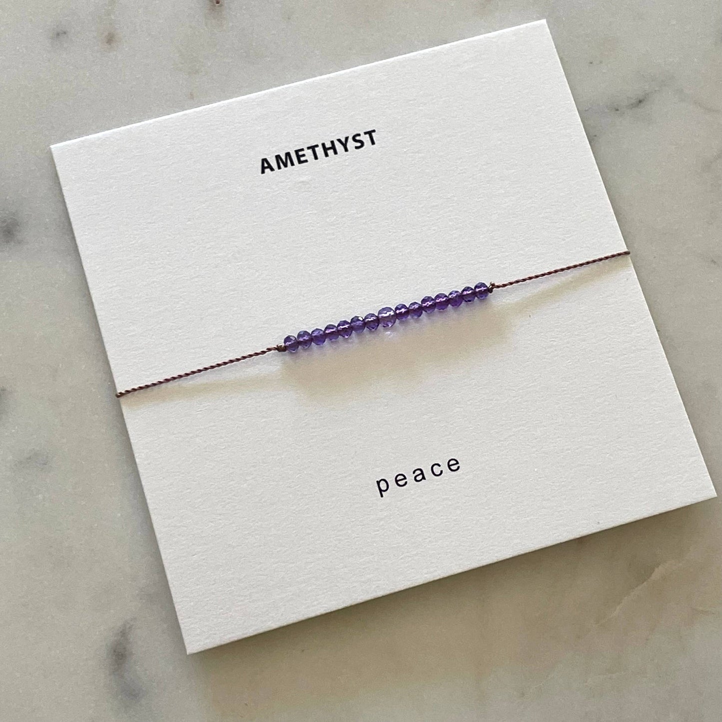 Amethyst Peace Bracelet