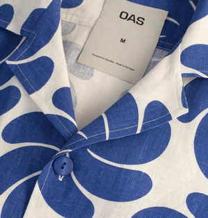 Nebula Cuba Linen Shirt - Blue/White