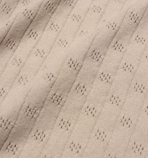 Jacobs Polo - Sand Perforated Lace