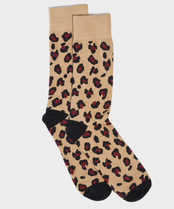Leopard Socks - Brown