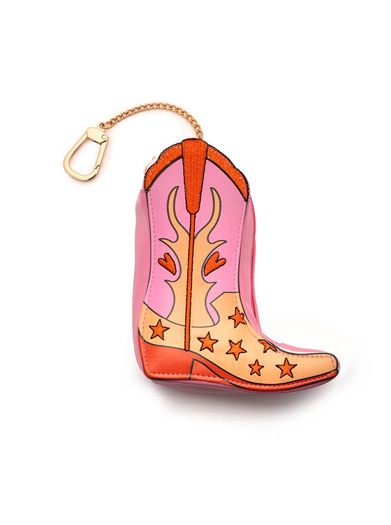 Pink Cowgirl Boot Reusable Shopper Bag