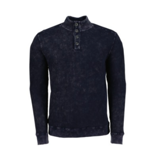 4 Button Pullover - Royal Navy