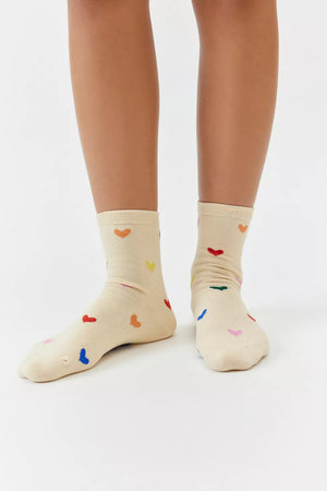 Crew Socks - Hearts