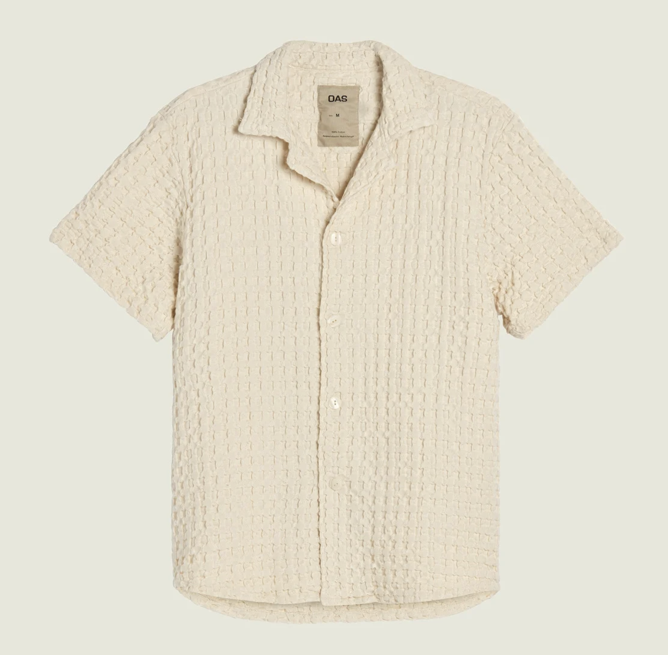 Cuba Waffle Shirt - Ecru
