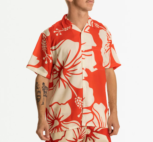 Paradise Button Up Shirt - Red